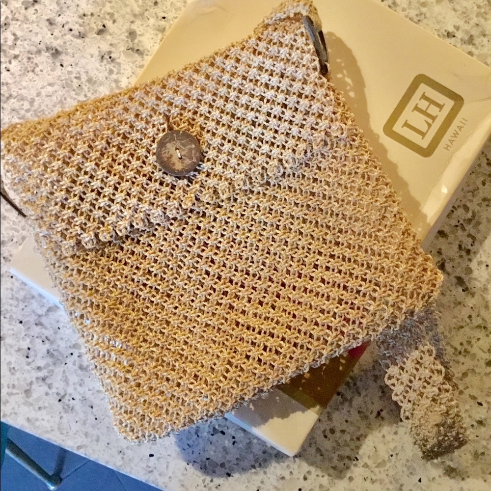 Vintage delicate wood purse